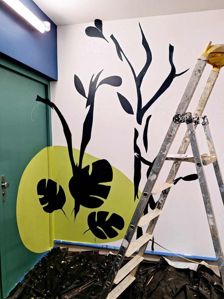 Fresque végétale tiers lieux canopée