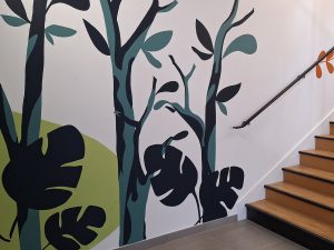 Fresque art mural la Canopee janzé