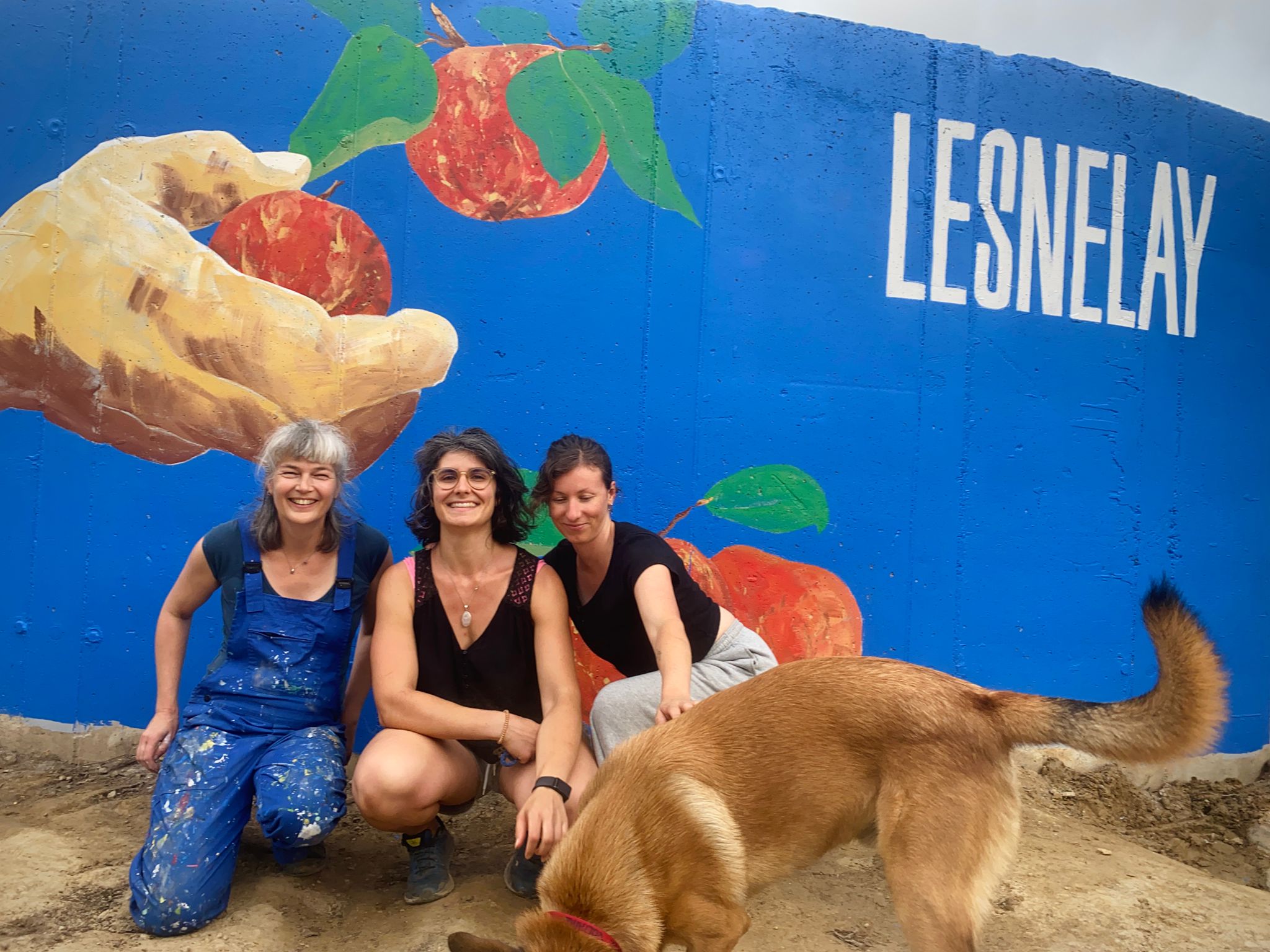 Fresque Bistrot Lesnelay Nadine Herbelin Art kernh ferme