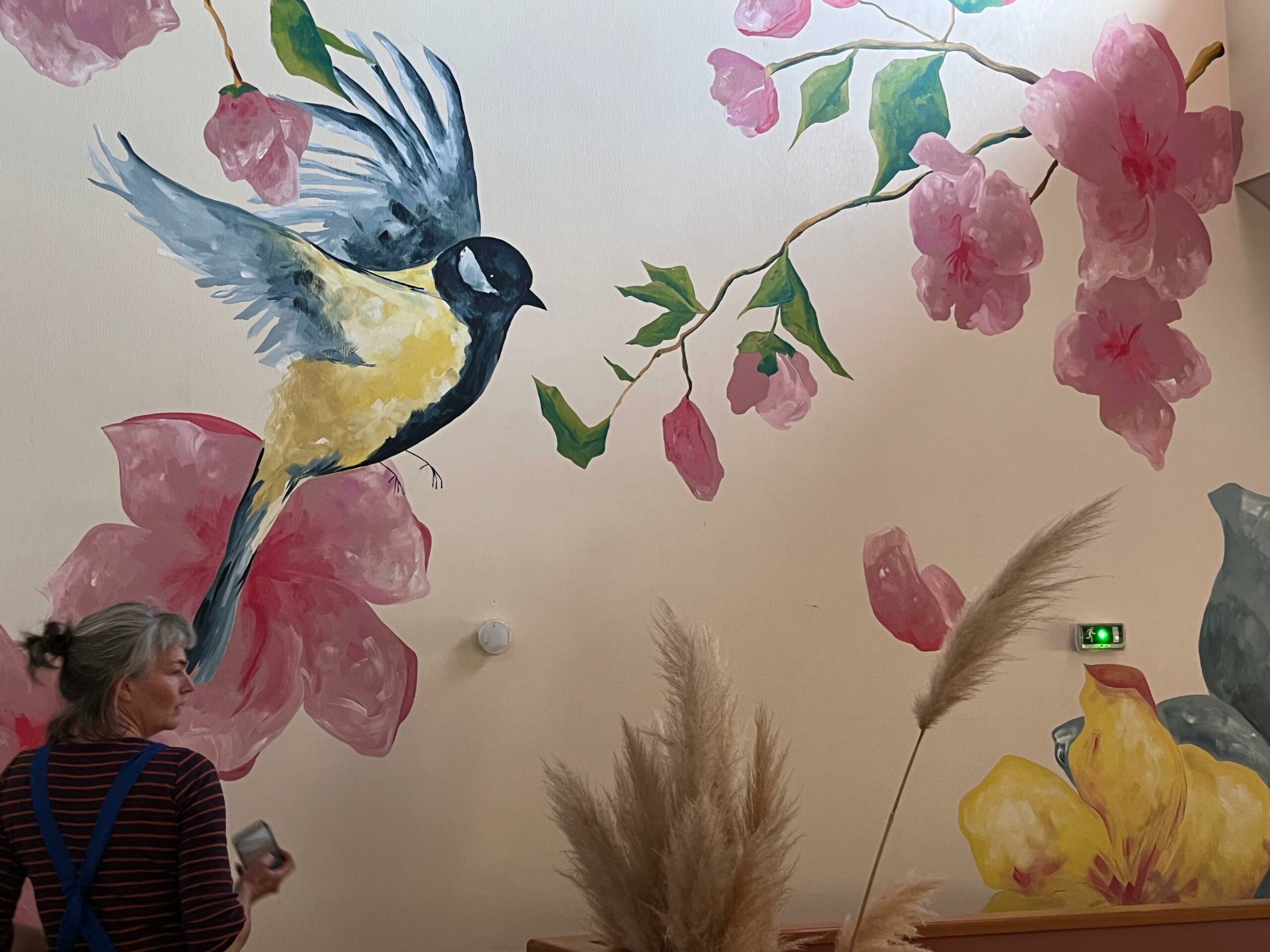 Fresque murale streetart foyer de vie La palissade Atelier Nadine Herbelin