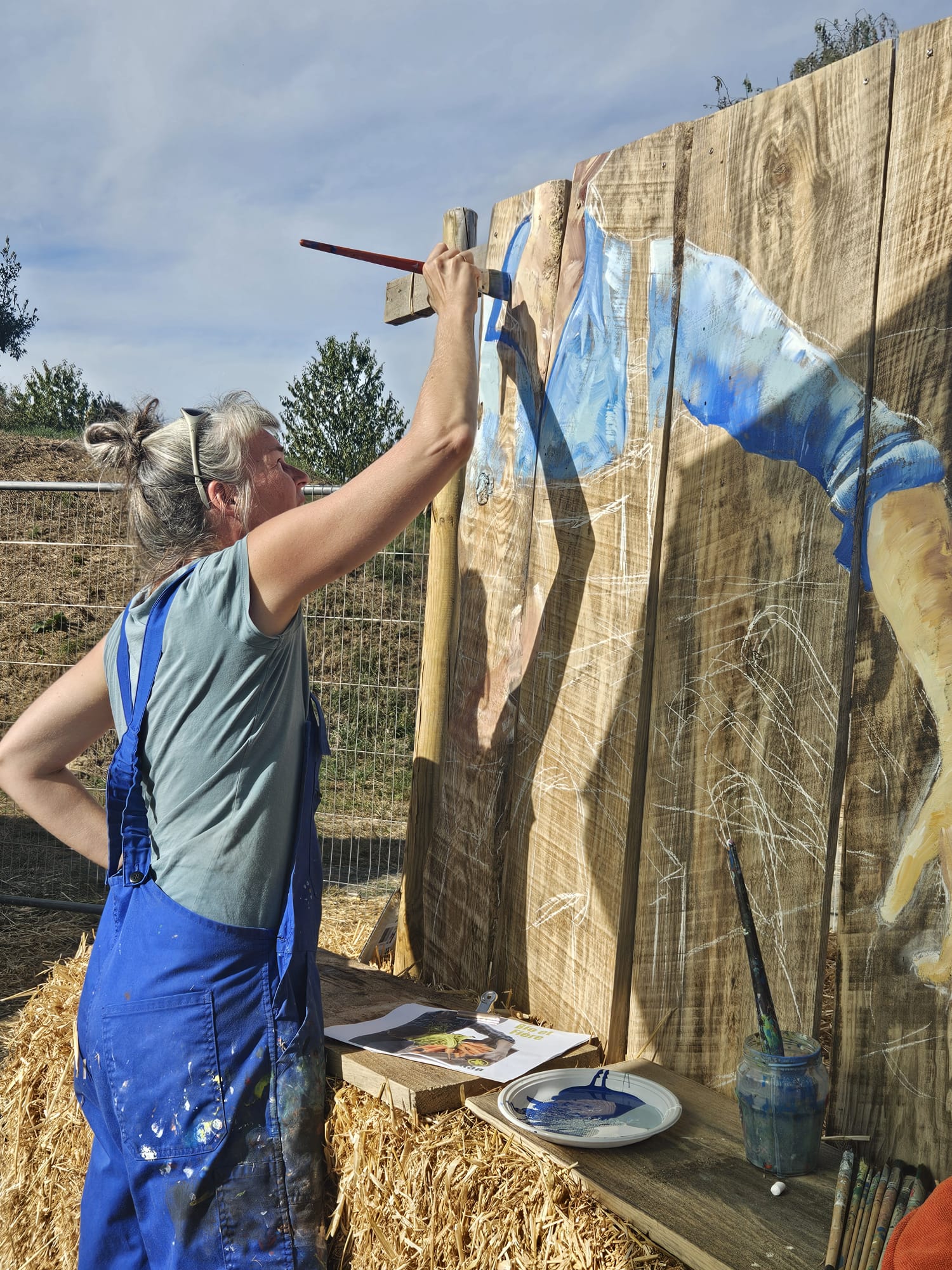 fresque N HERBELIN salon bio La Terre est Notre Métier
